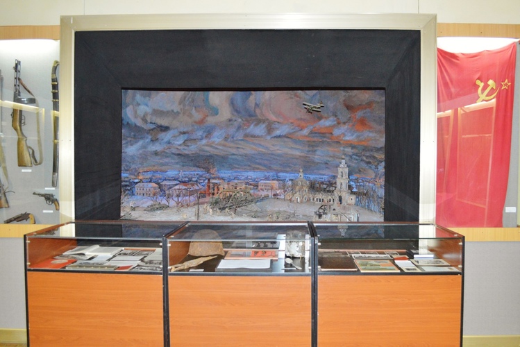 Экспозиции музея (5) (Диорама фрагмента освобождения города от немецко-фашистских захватчиков)